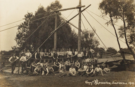 Suspension bridge building team