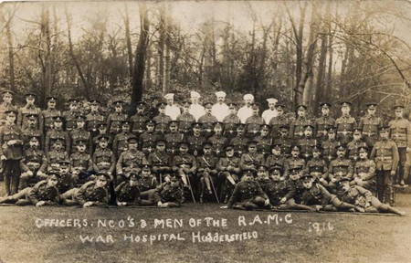Officers, NCO's & men of the R.A.M.C War Hospital Huddersfield